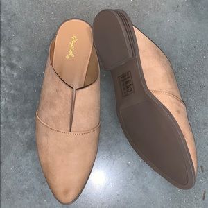 New brown mules